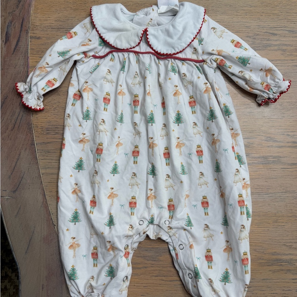 Festive Kids One Piece with Nutcracker Print
